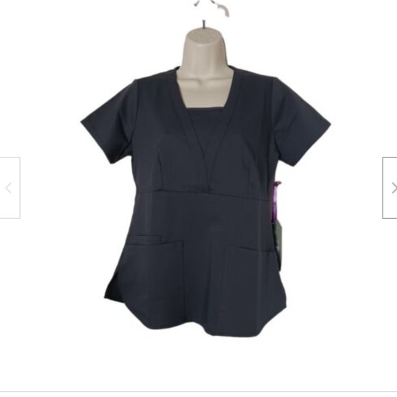 Purple label healing hands Tops - Purple Label HEALING HANDS Classic Fit 2212 scrubs Jenna top medical XS Gray
